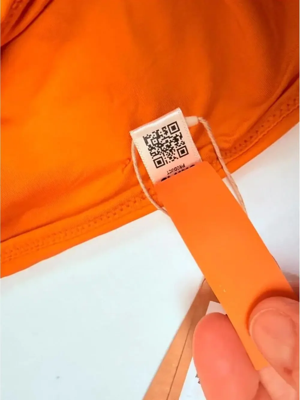 SKIMS Signature Swim Mid Waist Bikini Bottom Tangerine Orange Size M NWT